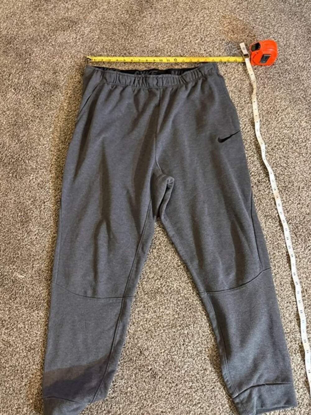 Nike Dri-FIT Mens XXL Gray Fleece Sweatpants Joggers Dark Heather